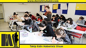 Denizli Çözüm Kolejinde sınav heyecanı başladı