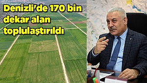 Denizli'de 170 bin dekar alan toplulaştırıldı