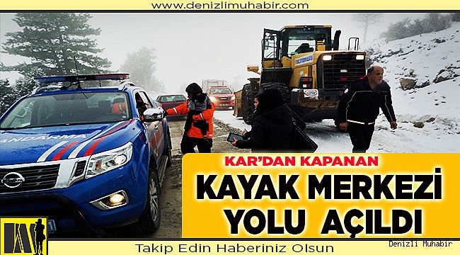 Denizli'de kapanan kayak merkezi yolu açıldı