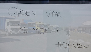  Denizli'de nakliyeciler kontak kapatma eylemi yaptı