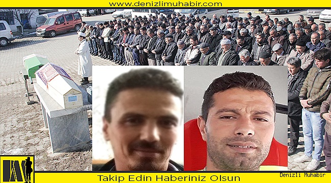 Denizli'de öldürülen iki kardeşin cenazesi toprağa verildi