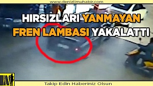 Hırsızlık zanlılarını arızalı fren lambası yakalattı