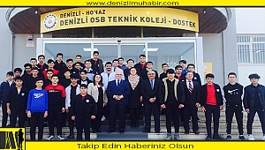 İl Milli Eğitim Müdürü Mahmut Oğuz, DOSTEK Koleji’ni ziyaret etti