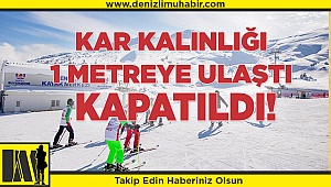 Kar kalınlığı 1 metreye ulaştı