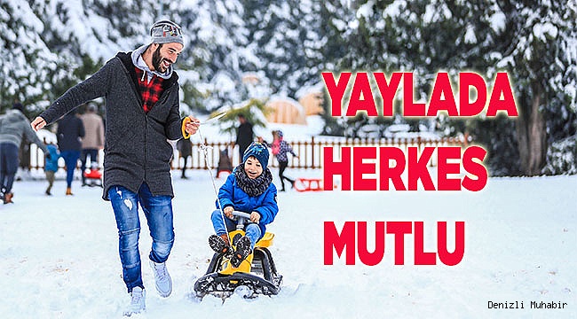 Kar sevincini doyasıya yaşadılar