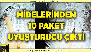 Midelerinden 100 Paket Uyuşturucu Çıktı