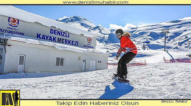 Turizmcilerin yeni gözdesi Denizli Kayak Merkezi