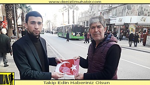 ÜLKÜ OCAKLARI TÜRK BAYRAĞI DAĞITTI
