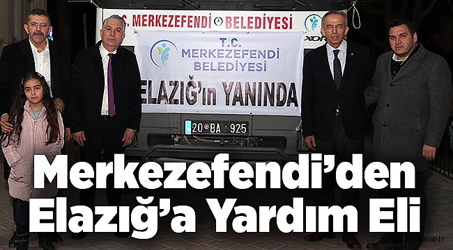Yardım malzemelerini deprem bölgesine gönderdi.