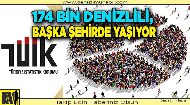 174 bin Denizlili, başka şehirde yaşıyor