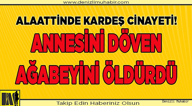 Alaattin'de kardeş cinayeti!