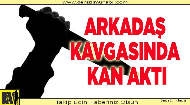 Arkadaş kavgasında kan aktı