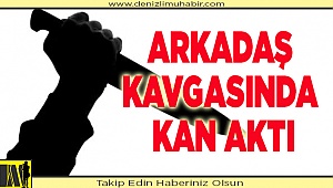 Arkadaş kavgasında kan aktı