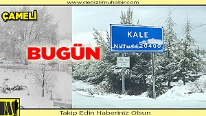 Çameli ve Kale'yi kar beyazlattı