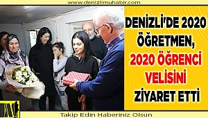 Denizli'de 2020 öğretmen, 2020 öğrenci velisini ziyaret etti