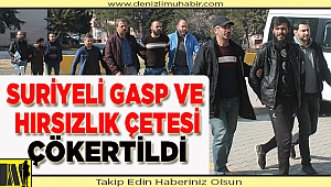 Denizli'de gasp ve hırsızlık zanlısı 4 kişi, tutuklandı