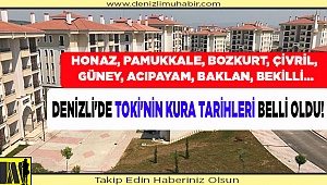 Denizli'de TOKİ'nin Kura Tarihleri Belli Oldu!