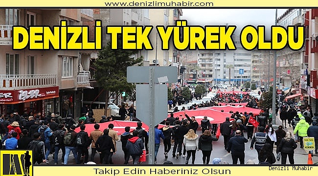 Denizli, Mehmetçik için yürüdü