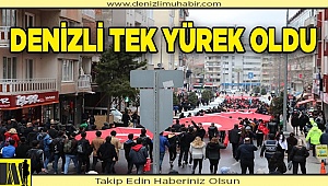 Denizli, Mehmetçik için yürüdü