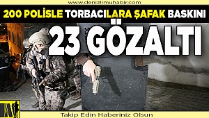 Denizli merkezli uyuşturucu operasyonunda 23 şüpheli yakalandı