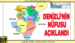 Denizli'nin nüfusu açıklandı