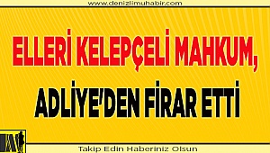 Elleri kelepçeli mahkum, Adliye'den firar etti