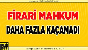 Kelepçeli firari, daha fazla kaçamadı