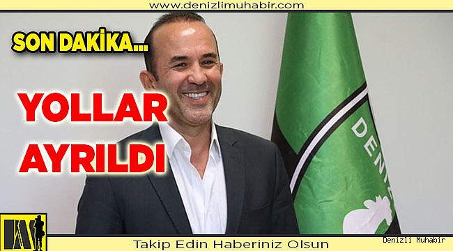 Mehmet Özdilek ile yollar ayrıldı