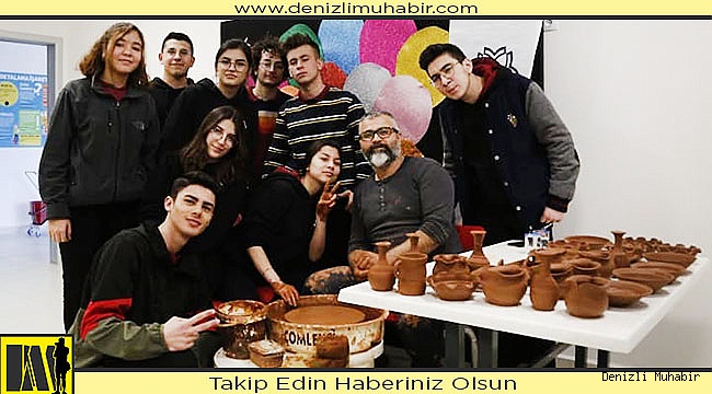 ÖĞRENCİLER ÇÖMLEKÇİLİKTE HÜNERLERİNİ SERGİLEDİ