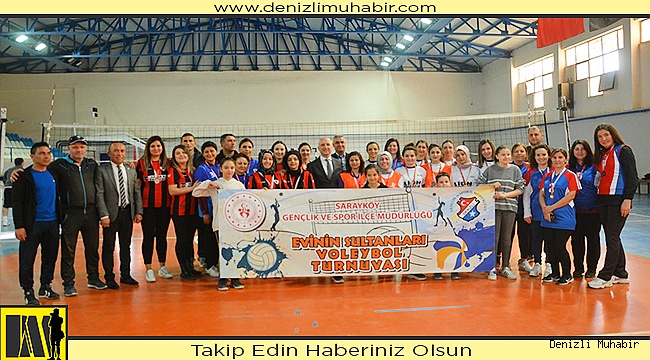 Sarayköy’de Evinin Sultanları Voleybol Turnuvası düzenlendi