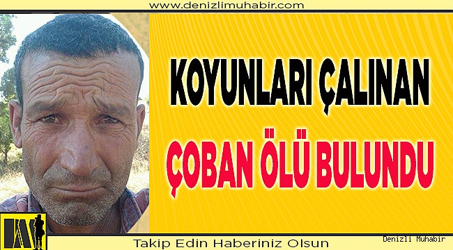 Sürüyle dönmeyen çoban ölü bulundu
