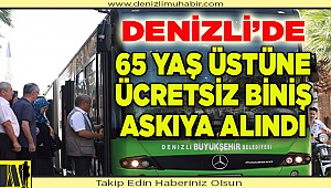 65 Yaş üstü, otobüslere  bir süre ücretsiz binemeyecek