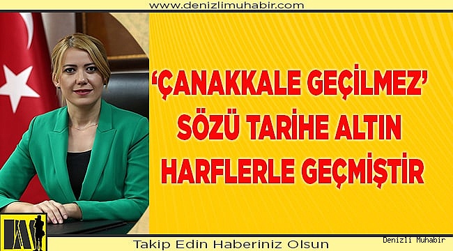 BAŞKAN DOĞAN’DAN 18 MART ÇANAKKALE ZAFERİ MESAJI