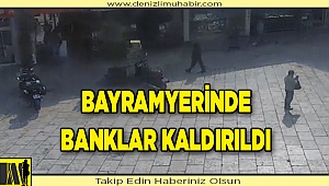 Bayramyeri'ndeki banklar kaldırıldı