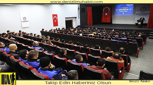 Büyükşehir personeline deprem eğitimi