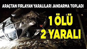 Denizli'de otomobil şarampole devrildi: 1 ölü, 2 yaralı