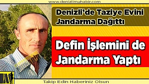 Denizli’de Taziye Evini Jandarma Dağıttı
