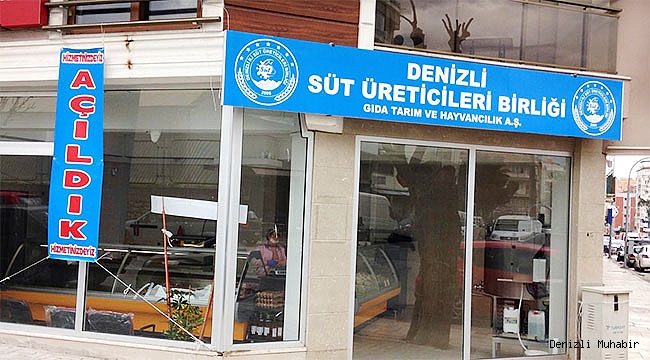 Denizli Süt Üreticileri Birliği satış mağazası yeni yerinde