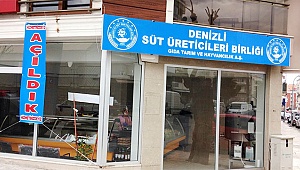 Denizli Süt Üreticileri Birliği satış mağazası yeni yerinde