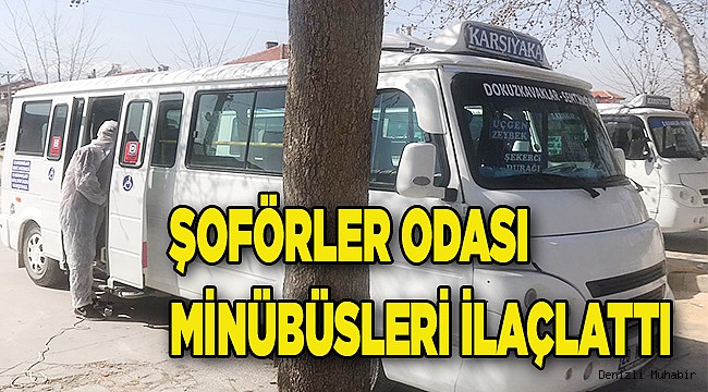 HAT MİNÜBÜSLERİ DEZANFEKTE EDİLDİ