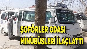 HAT MİNÜBÜSLERİ DEZANFEKTE EDİLDİ