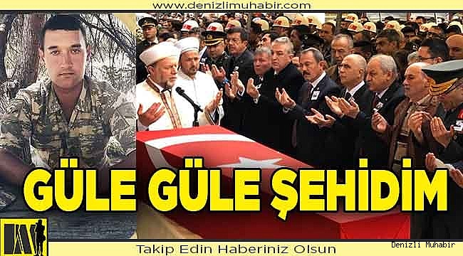 İdlib'de şehit olan Uzman Onbaşı Akman Denizli'de son yolculuğuna uğurlandı