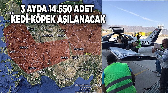  Kuduz Hastalığında Havadan Aşılama II. Etabı Başladı