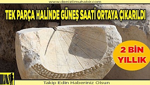 Laodikya'da 2 bin yıllık güneş saati bulundu