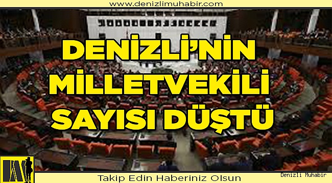 Milletvekili sayımız düştü