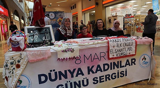 PAMUKKALE BELEDİYESİ KURSİYERLERİNDEN 8 MART SERGİSİ