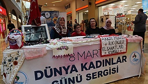 PAMUKKALE BELEDİYESİ KURSİYERLERİNDEN 8 MART SERGİSİ