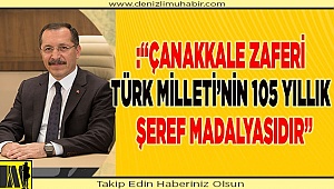 Rektör Bağ: “Çanakkale Zaferi Türk Milleti’nin 105 Yıllık  Şeref Madalyasıdır”