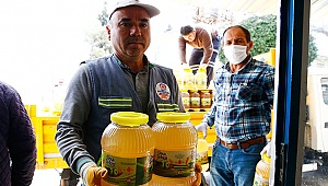 Büyükşehir'den çiftçiye 30.000 litre elma sirkesi