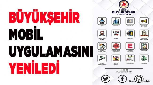 Büyükşehir mobil uygulamasını yeniledi